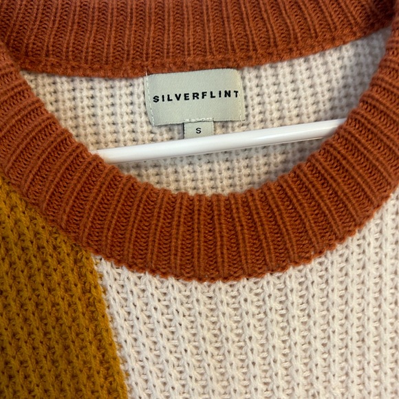 Silver flint color block sweater small - Picture 3 of 3